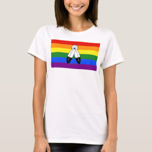 Camiseta bandeira do orgulho two-spirit de SlipperyJoe simb