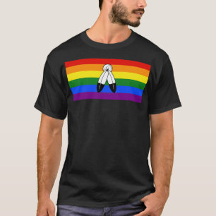 Camiseta bandeira do orgulho two-spirit de SlipperyJoe simb