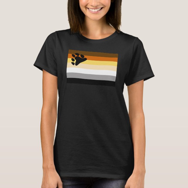 Camiseta Bandeira do Orgulho Urso (Frente)