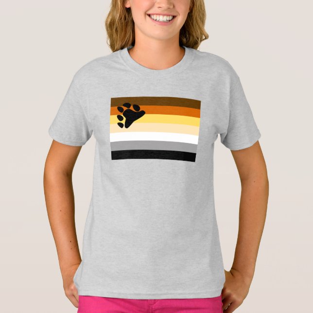 Camiseta Bandeira do Orgulho Urso (Frente)