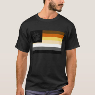 Camiseta Bandeira do Orgulho Urso Gay Pata de Urso