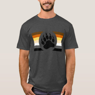 Camiseta Bandeira do Orgulho Urso Pata de Urso