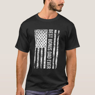 Camiseta Bandeira do Padrasto Melhor Pai Adicional de Todos