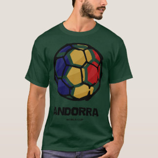 Camiseta Bandeira do País Andorra