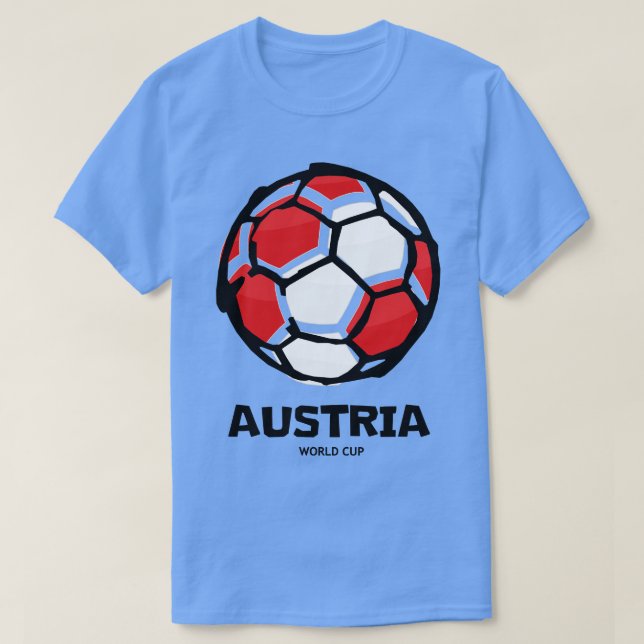 Camiseta Bandeira do país Áustria (Frente do Design)