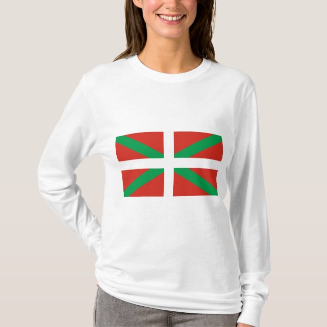 Camiseta Bandeira do País Basco (Frente)