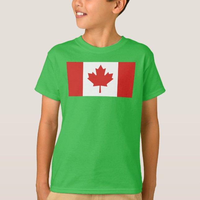 Camiseta Bandeira do país Canadá (Frente)