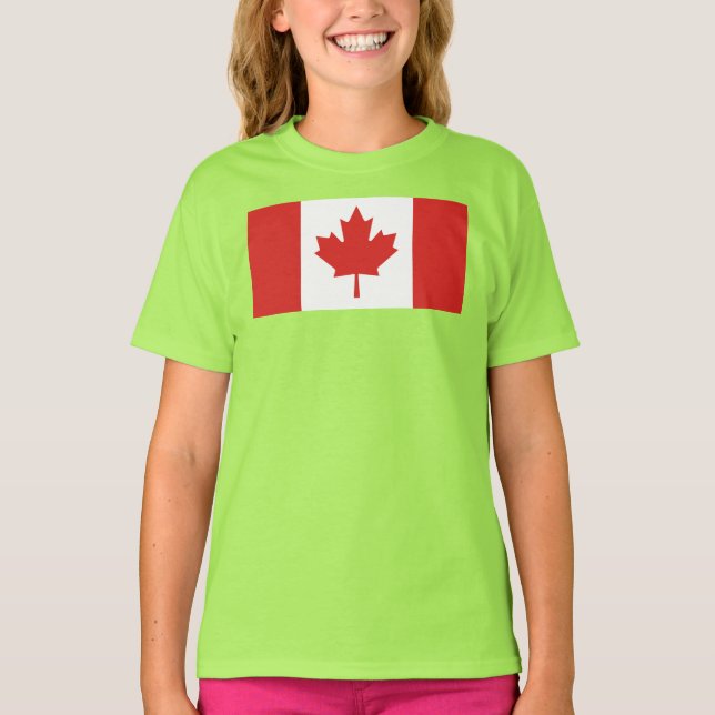 Camiseta Bandeira do país Canadá (Frente)
