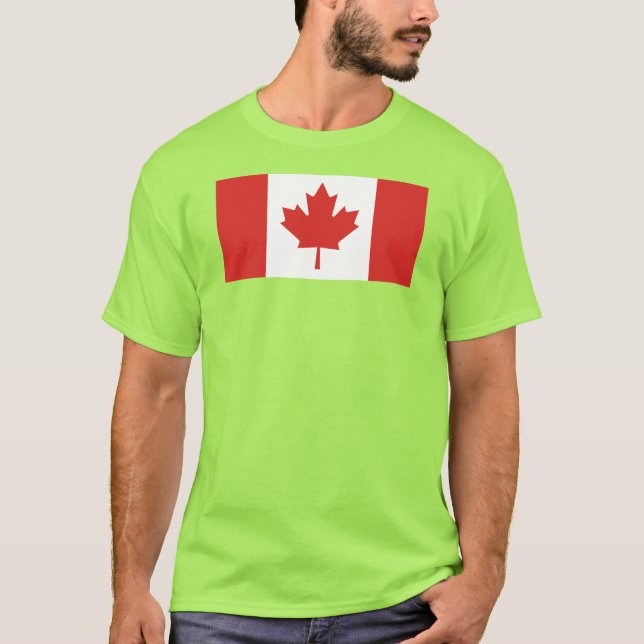 Camiseta Bandeira do país Canadá (Frente)