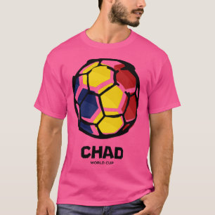 Camiseta Bandeira do país Chade