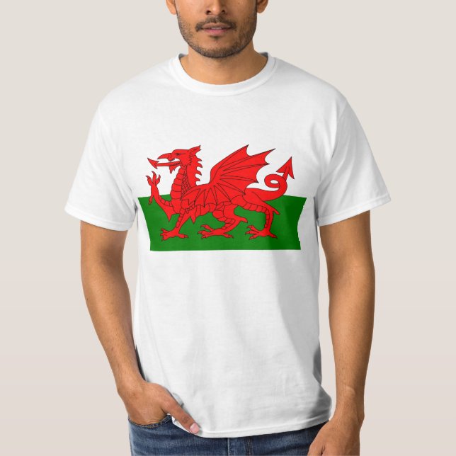 Camiseta Bandeira do País de Gales (Frente)
