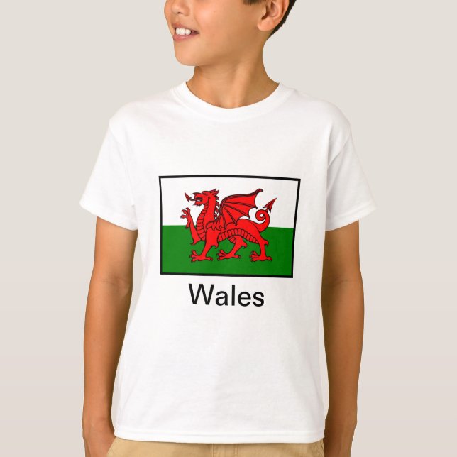 Camiseta Bandeira do País de Gales (Frente)