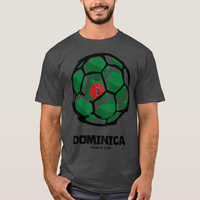 Camiseta Bandeira do país Dominica (Frente)