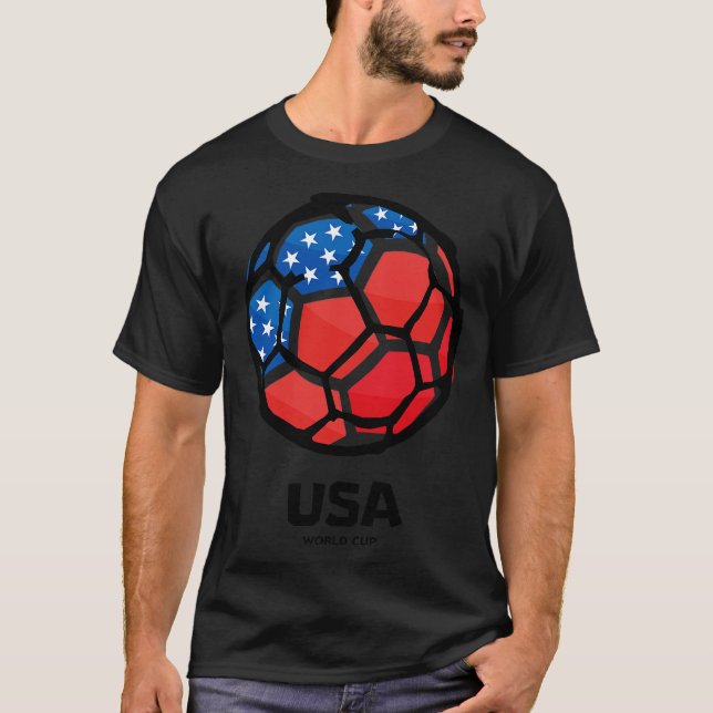 Camiseta Bandeira do País EUA (Frente)