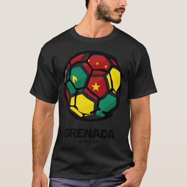Camiseta Bandeira do País Granada (Frente)