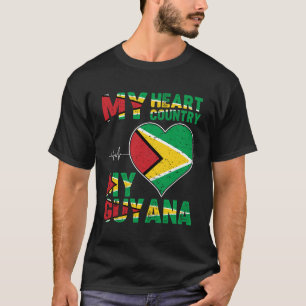 Camiseta Bandeira do País Patriótico da Guiana Pessoas da G