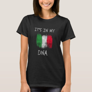 Camiseta Bandeira do País Patriótico Italiano Está no meu D