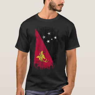 Camiseta Bandeira do País Souvenir Grunge Flag Papua Nova G