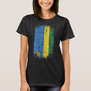 Camiseta Bandeira do País Souvenir Grunge Flag Ruanda