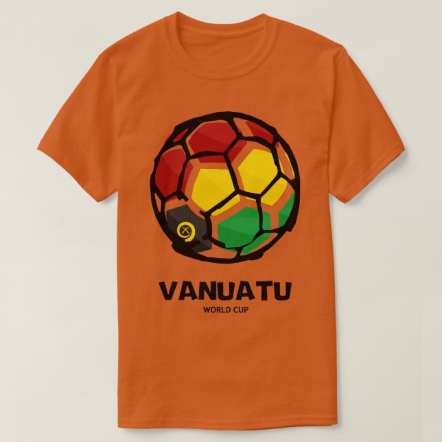 Camiseta Bandeira do País Vanuatu (Frente do Design)