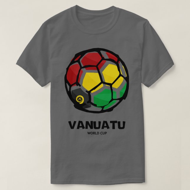 Camiseta Bandeira do País Vanuatu (Frente do Design)