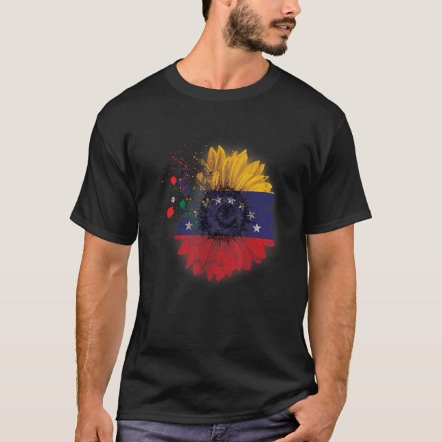 Camiseta Bandeira do país Venezuela Bandeira venezuelana Su (Frente)