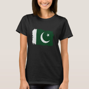 Camiseta Bandeira do Paquistão Orgulho Paquistanês Vintage