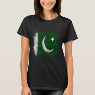 Camiseta Bandeira do Paquistão Presentes paquistaneses Paqu