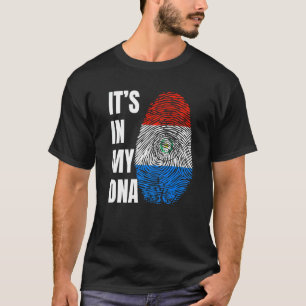 Camiseta Bandeira do Paraguai Biometria DNA Impressão Digit