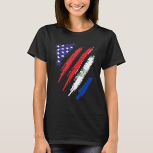 Camiseta Bandeira do Paraguai Cultivada nos EUA Patriotismo