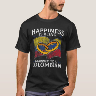 Camiseta Bandeira do Patrimônio Colombiano Casamento da Col