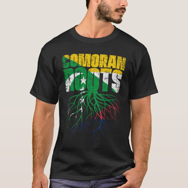Camiseta Bandeira do Patrimônio Comoran Roots Comoros (Frente)