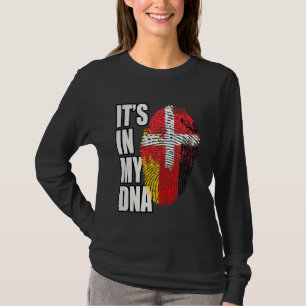 Camiseta Bandeira do Patrimônio da DNA alemã e dinamarquesa