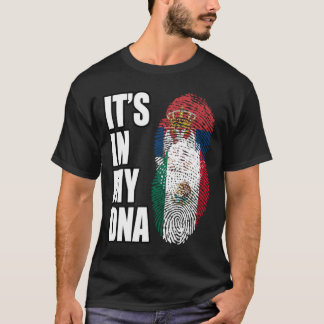 Camiseta Bandeira Do Patrimônio Da Herança Da Sérvia E Do M