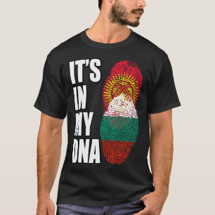Camiseta Bandeira Do Patrimônio Da Herança Do DNA Da Bulgár