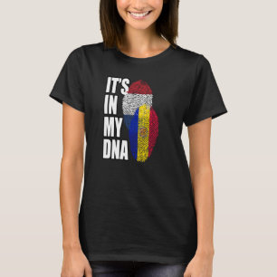 Camiseta Bandeira do Patrimônio de DNA Misto Andorrano e Ho
