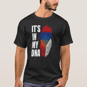 Camiseta Bandeira do Patrimônio de DNA Misto Armênio e Tche