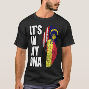 Camiseta Bandeira do Patrimônio de DNA Misto Belga e Malaio