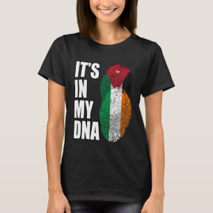 Camiseta Bandeira Do Patrimônio Do ADN Mix Da Jordânia E Da