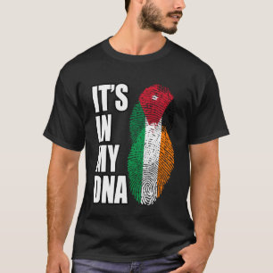 Camiseta Bandeira Do Patrimônio Do ADN Mix Da Jordânia E Da