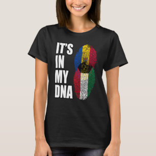 Camiseta Bandeira Do Patrimônio Do DNA Do Kuwaiti E Da Mold