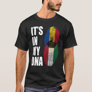 Camiseta Bandeira Do Patrimônio Do DNA Do Kuwaiti E Da Mold