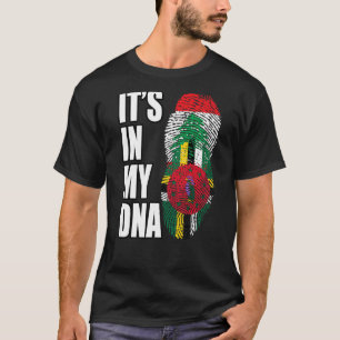 Camiseta Bandeira do Patrimônio do DNA do Líbano e da Domin