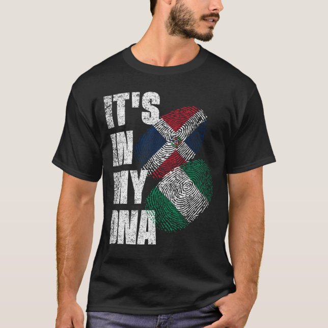 Camiseta Bandeira do Patrimônio do DNA Mistério Dominicano  (Frente)