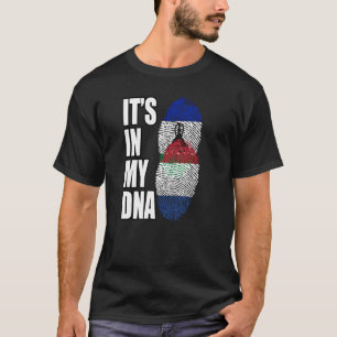 Camiseta Bandeira do Patrimônio do DNA Misto Holandês e Bas