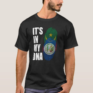 Camiseta Bandeira Do Patrimônio Do DNA Misturado Beliziano