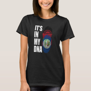 Camiseta Bandeira Do Patrimônio Do DNA Misturado Beliziano