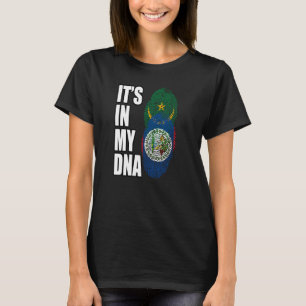 Camiseta Bandeira Do Patrimônio Do DNA Misturado Beliziano