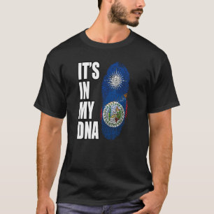 Camiseta Bandeira Do Patrimônio Do DNA Misturado Beliziano