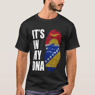 Camiseta Bandeira do Patrimônio do DNA Misturado Bósnio E Q
